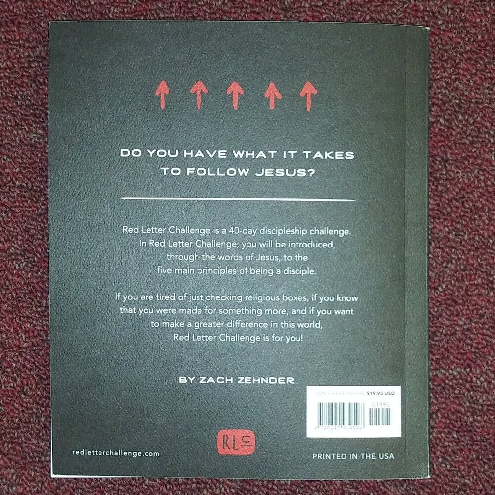 Red Letter Challenge Book - Picture 4 of 5